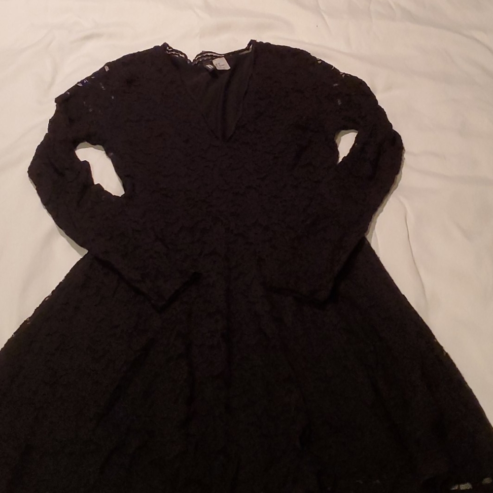 Black lace dress